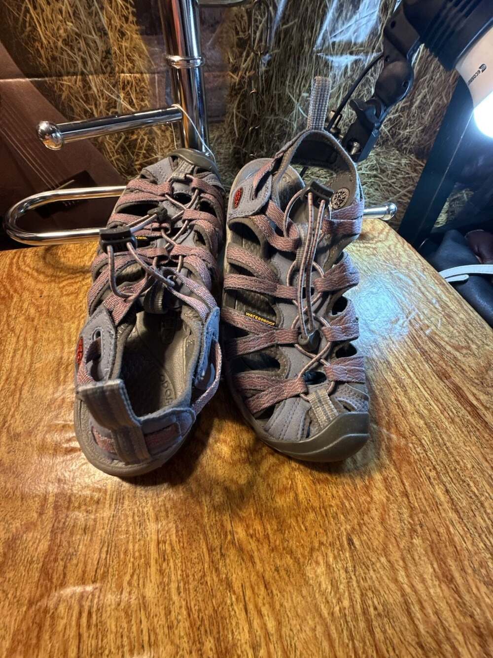 Keen Newport H2 Waterproof Hiking Sandals Gray Purple